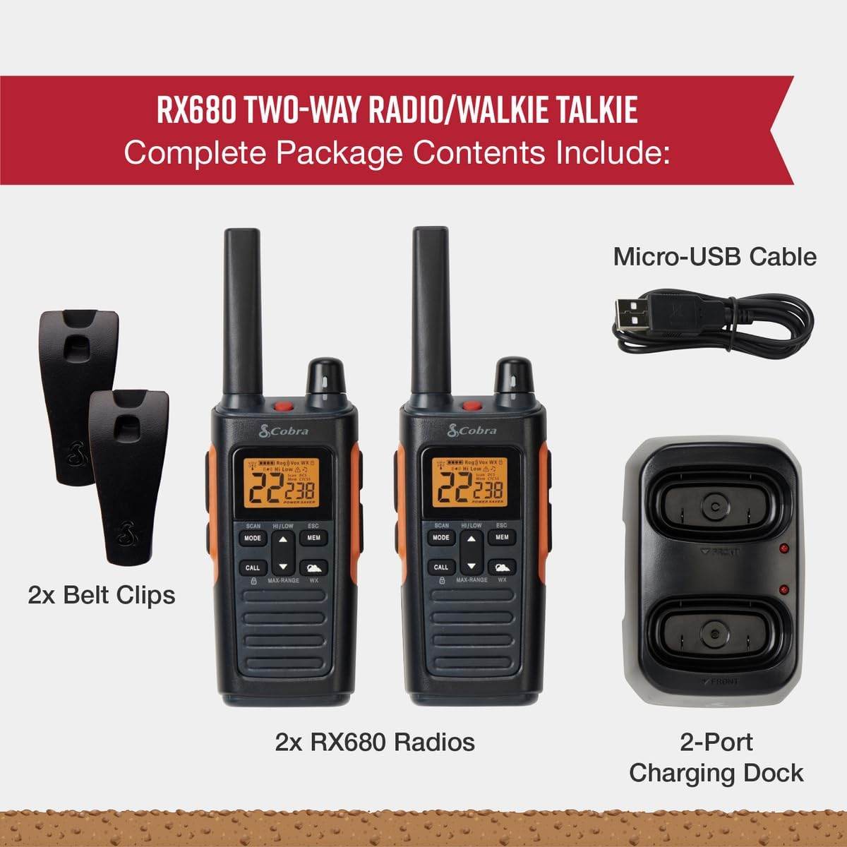 Talkie Walkie pour la chasse Cobra RX380 - Unviers Talkie