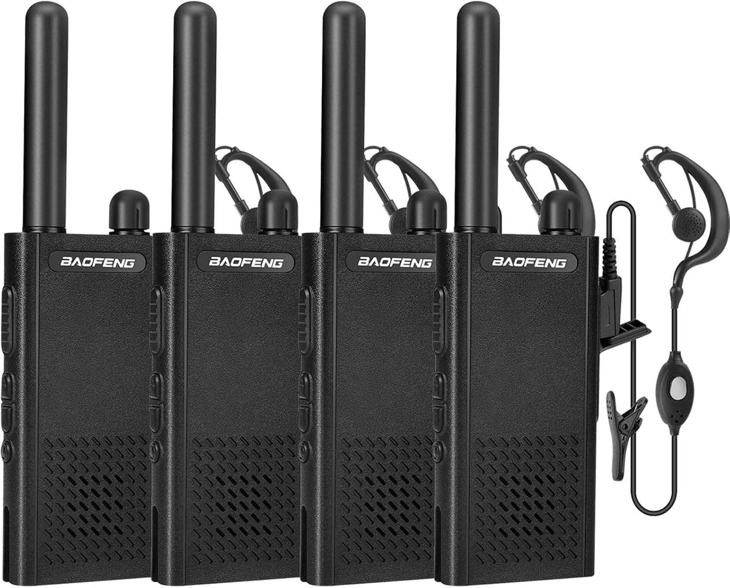Kit de 4 Talkies Walkies avec Oreillettes Baofeng T26 - Univers Talkie