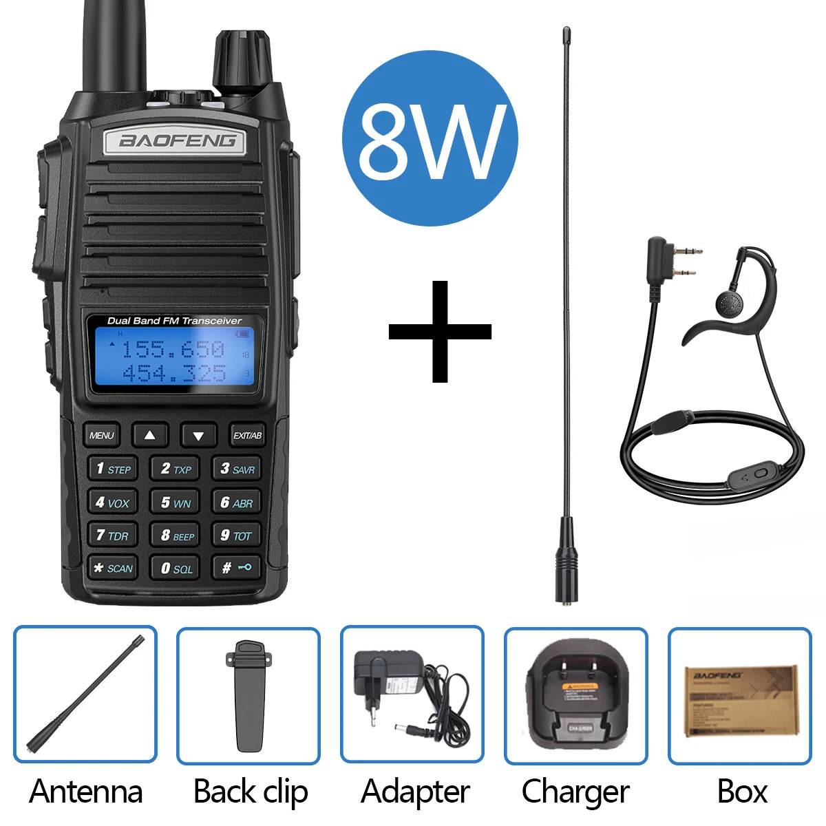 Émetteur Récepteur radio longue portée Baofeng UV 82 - Unviers Talkie