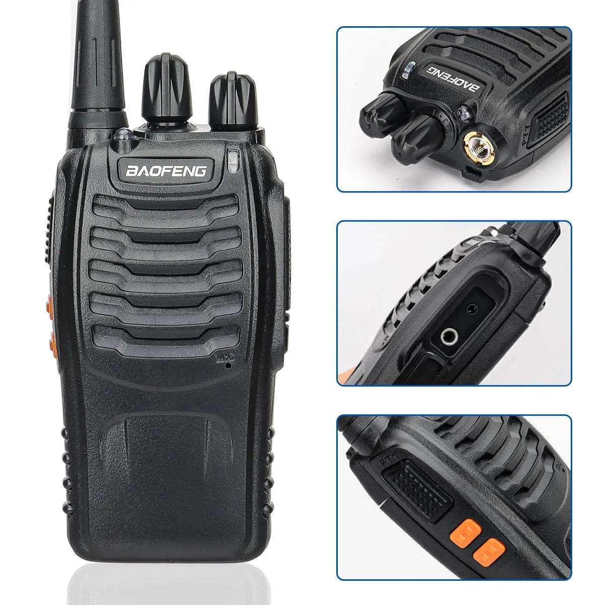 Pack de 4 Talkies Walkies longue portée Baofeng BF-888S V2 - Unviers Talkie