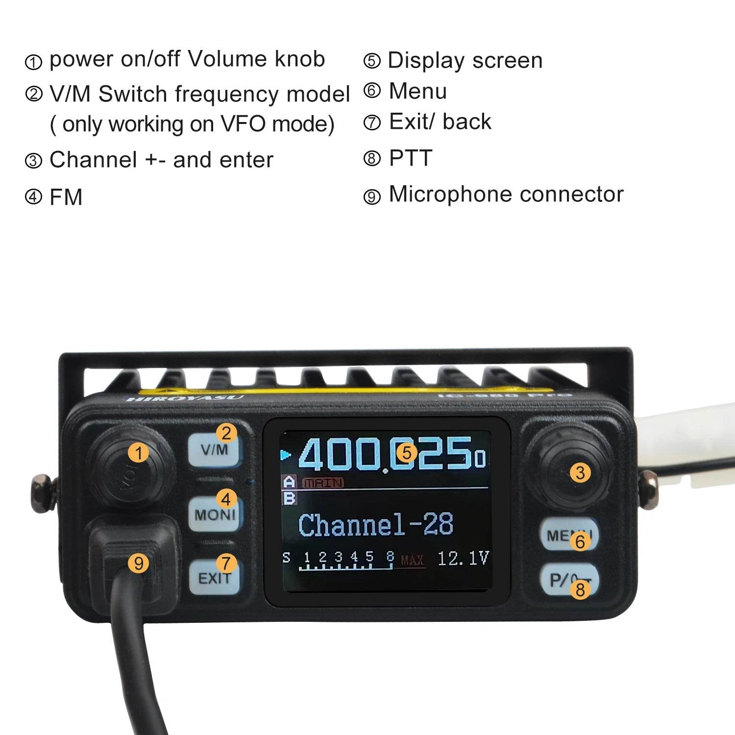 Radio Émetteur Récepteur Fixe HIROYASU IC-980 Pro - Unviers Talkie
