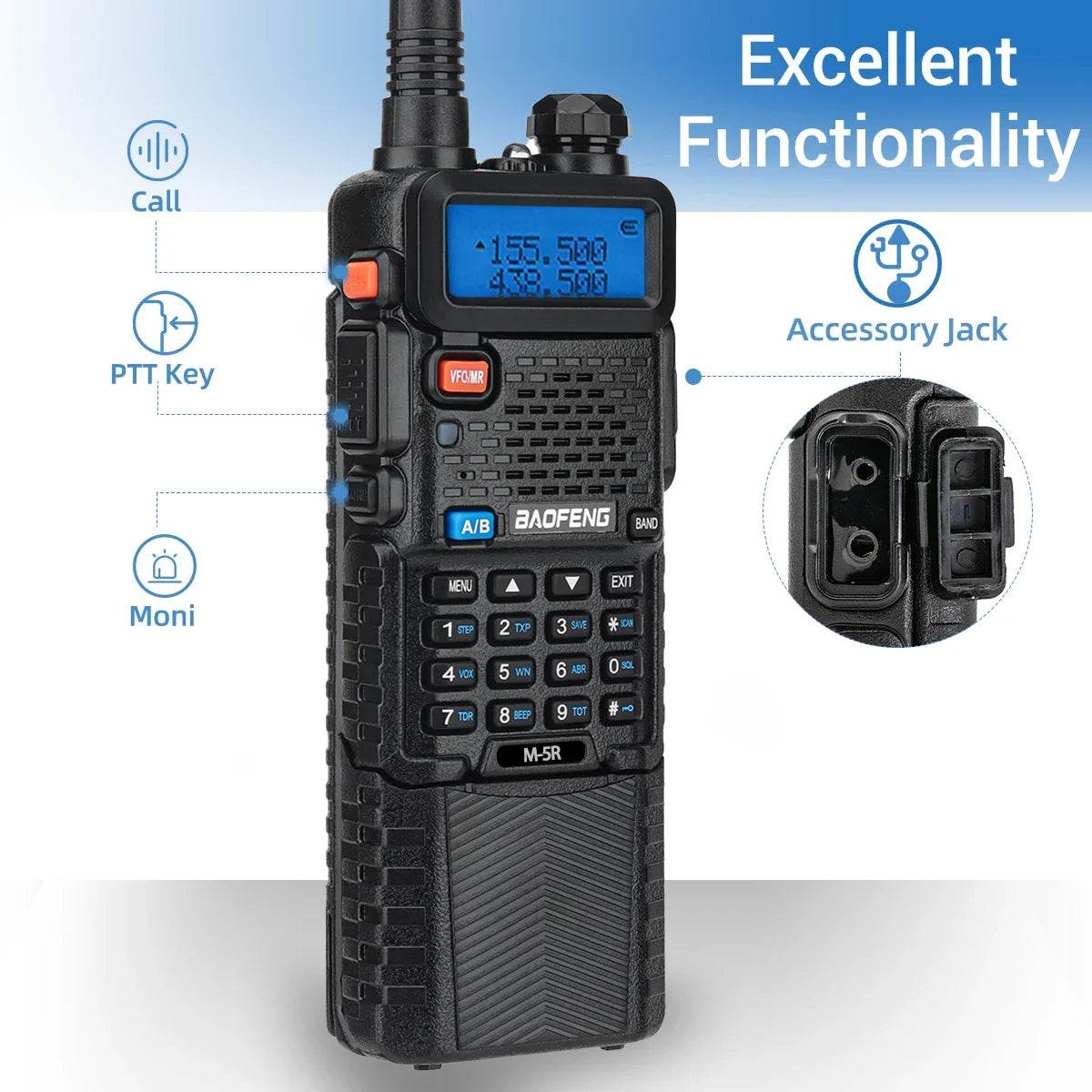 Émetteur Récepteur Radio Baofeng M-5R - Unviers Talkie