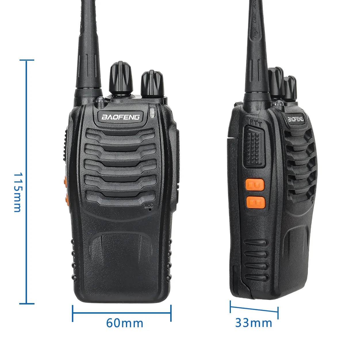 Pack de 4 Talkies Walkies longue portée Baofeng BF-888S V2 - Unviers Talkie