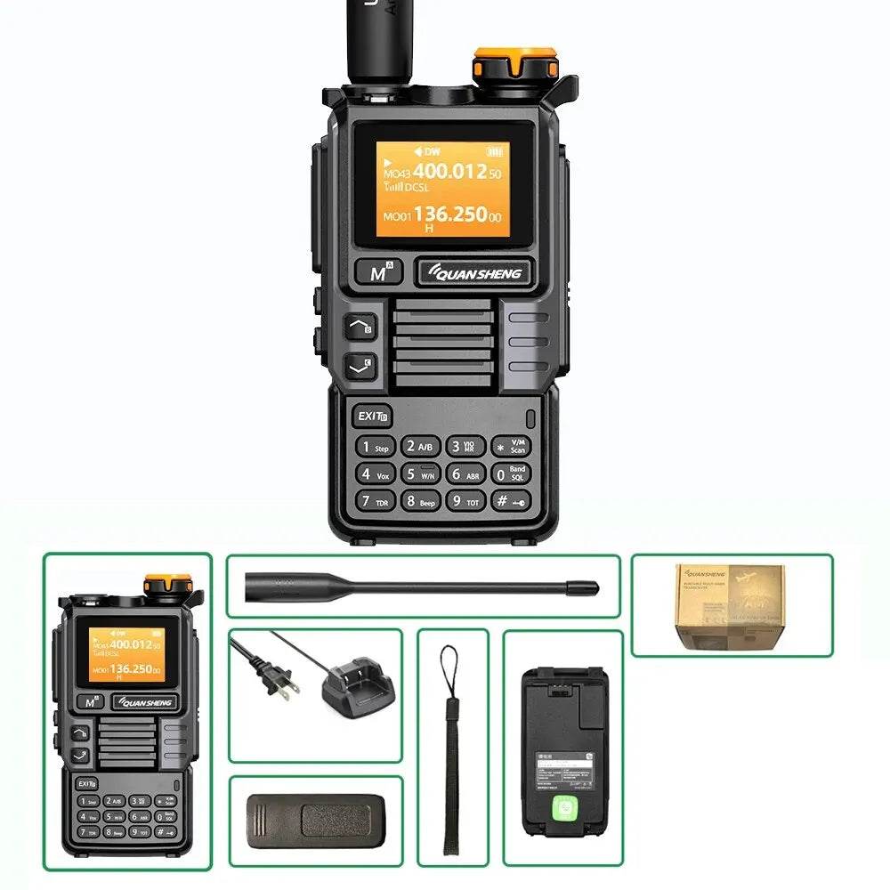 Radio Émetteur Récepteur VHF/UHF longue portée Quansheng UV-K6 - Unviers Talkie