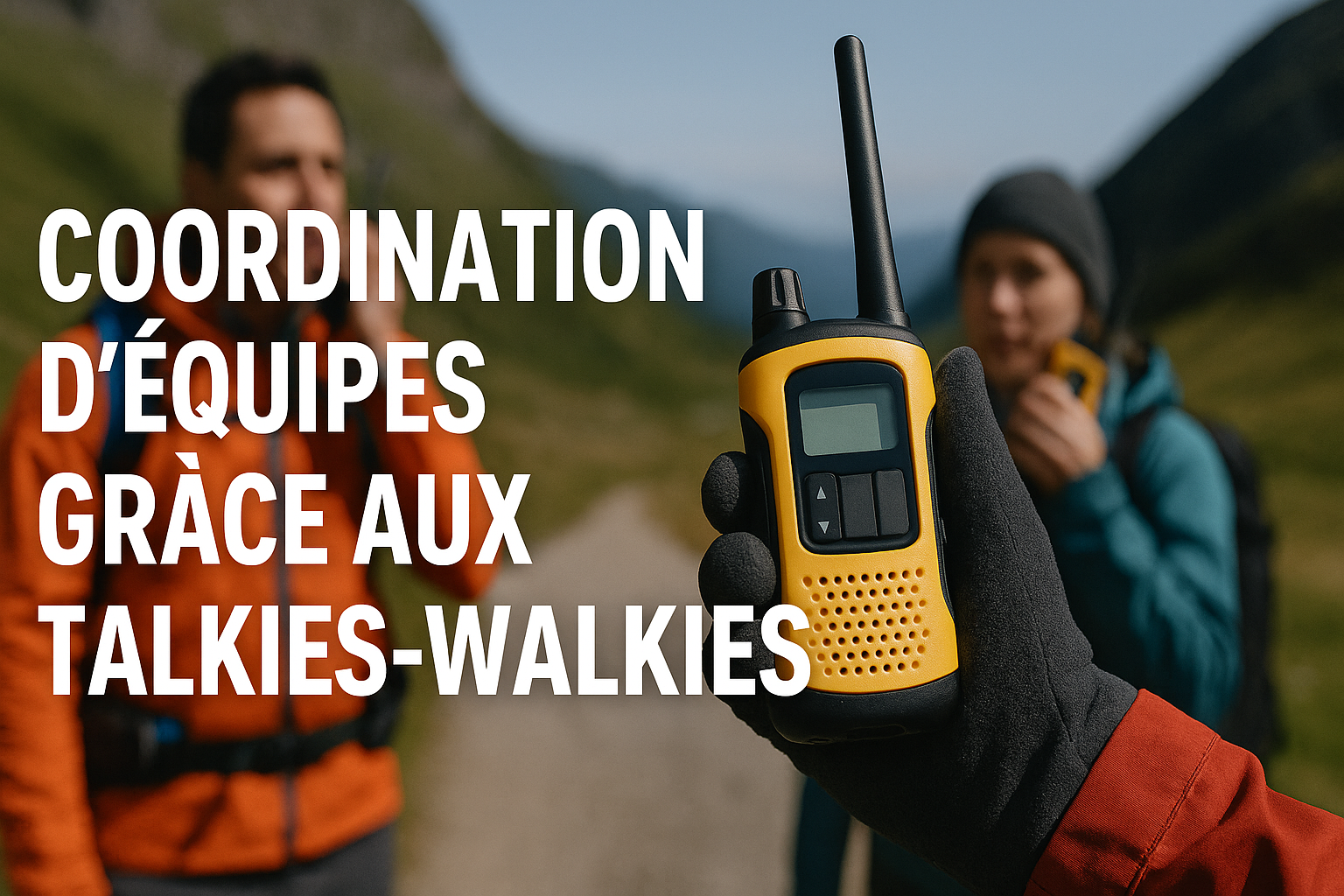 coordination d'équipe grâce aux talkies walkies