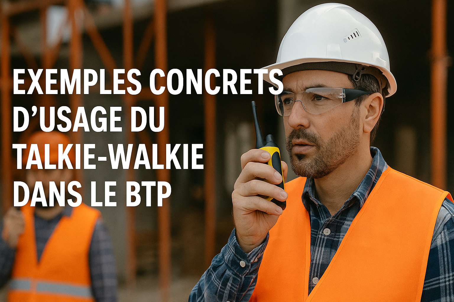 Exemples concrets d'usage du talkie walkie dans le BTP Image