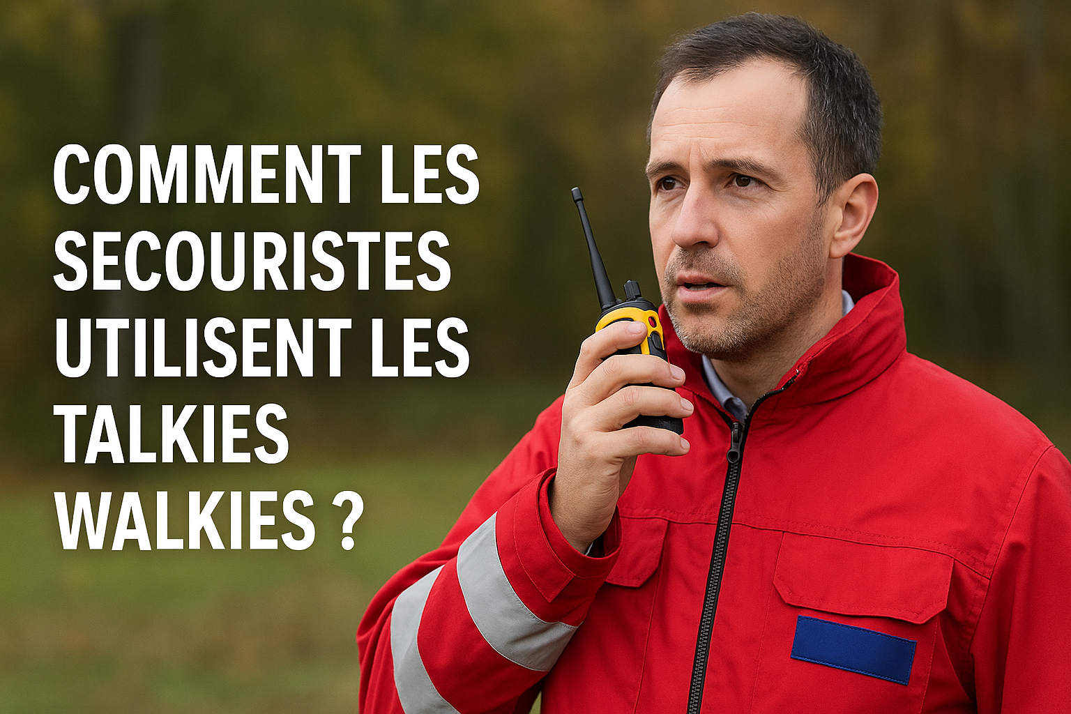 Comment les secouristes utilisent les talkies walkies ?