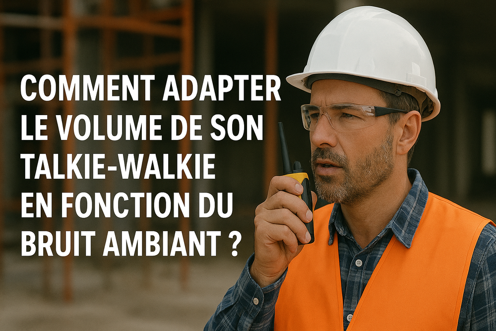 Comment adapter le volume de son talkie walkie en fonction du bruit ambiant ?