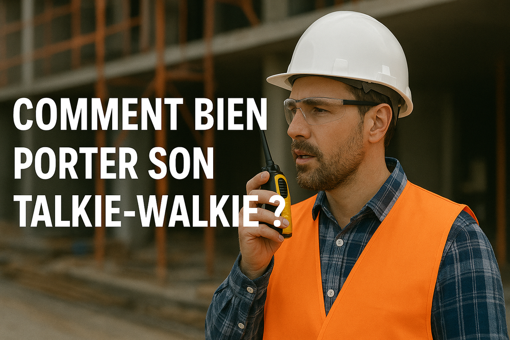 Comment bien porter son talkie walkie ?