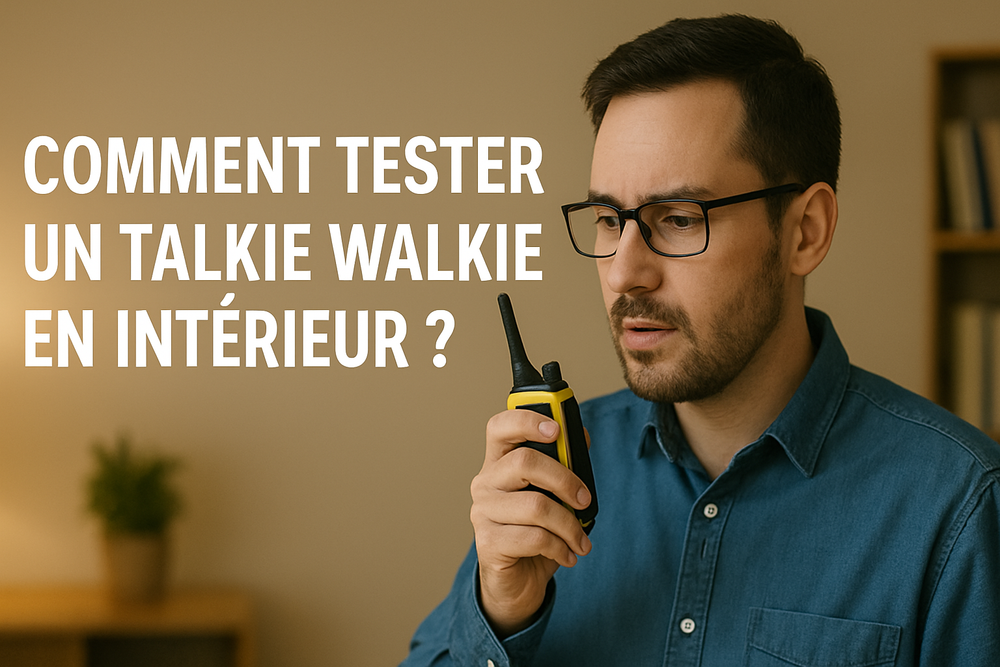 Comment tester un talkie walkie en intérieur ? 