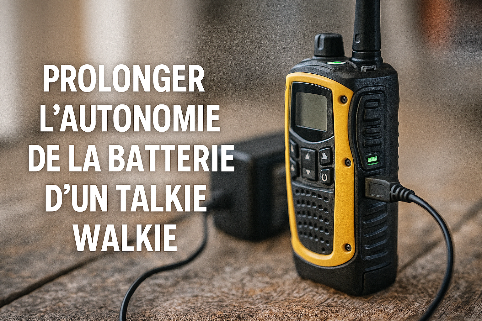 Prolonger l’autonomie de la batterie d'un talkie walkie Image