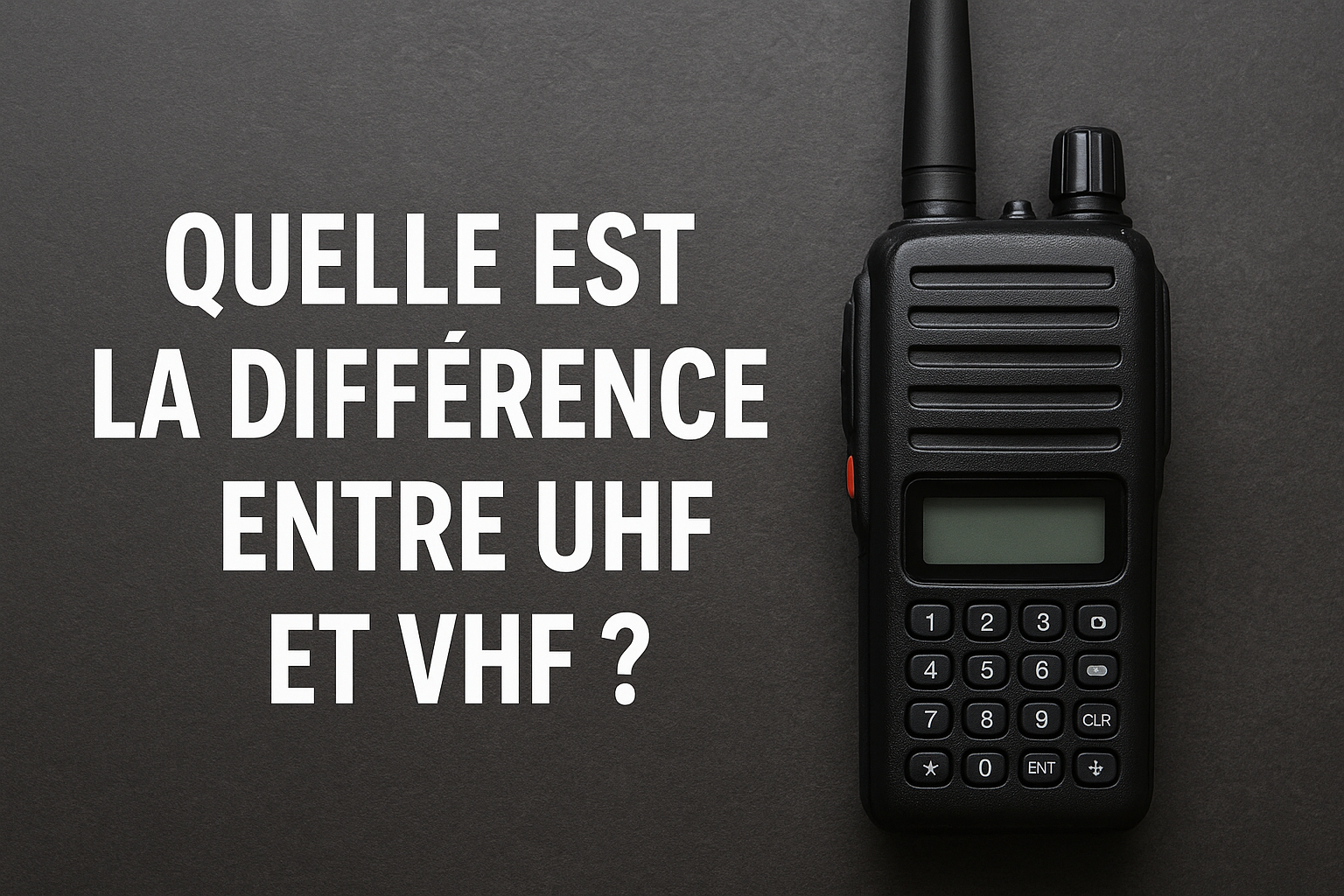 Quelle est la différence entre UHF et VHF ?