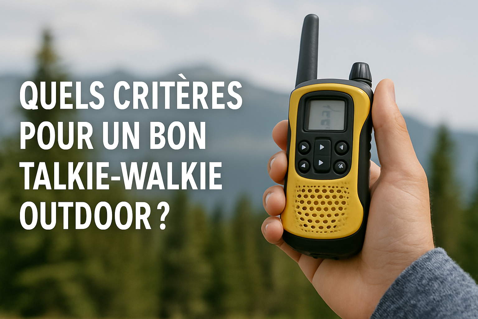 Quels critères pour un bon talkie walkie outdoor ?