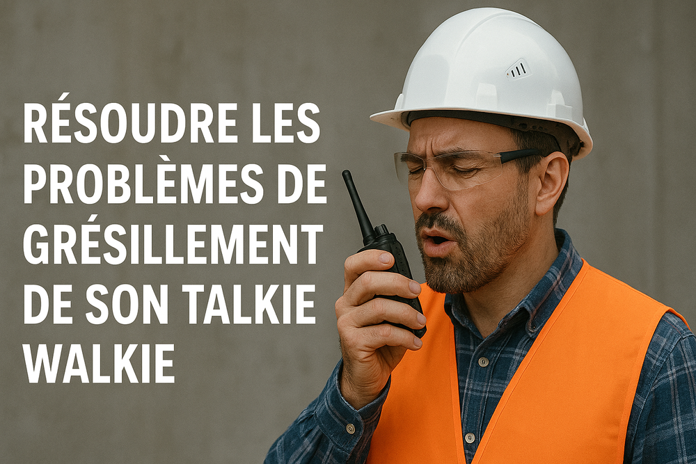 Résoudre les problèmes de grésillement de son talkie walkie