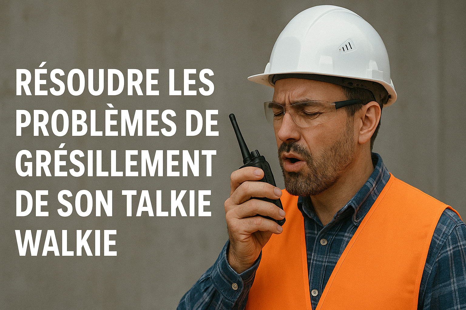 Résoudre les problèmes de grésillement de son talkie walkie Image