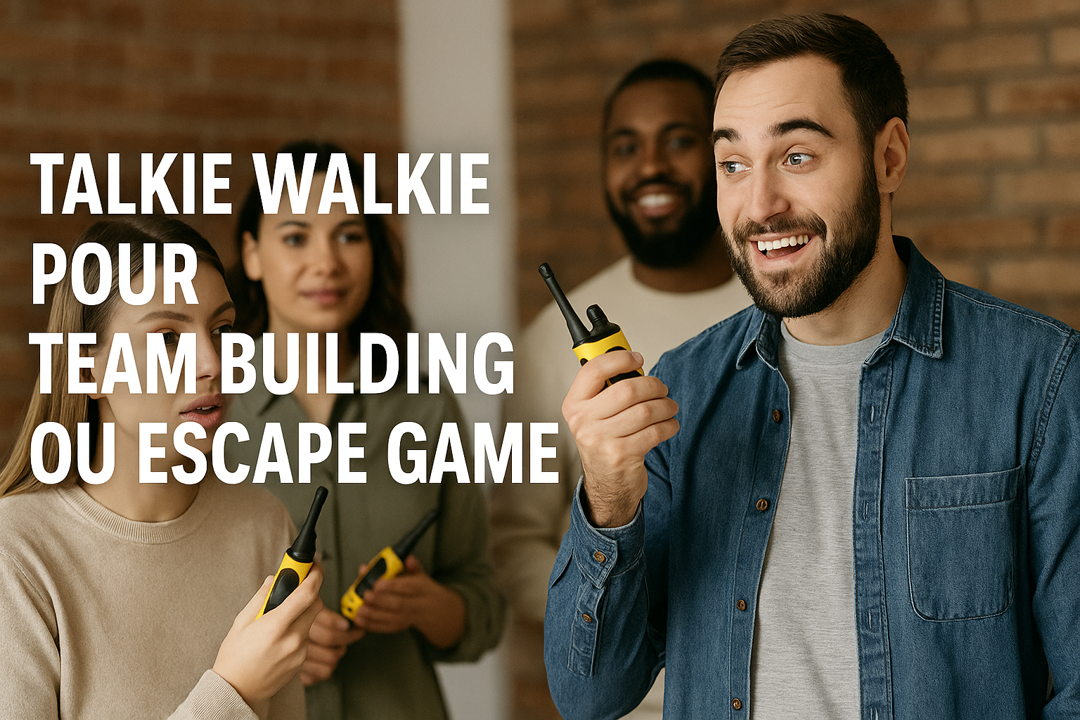 Talkie walkie pour team building ou escape game