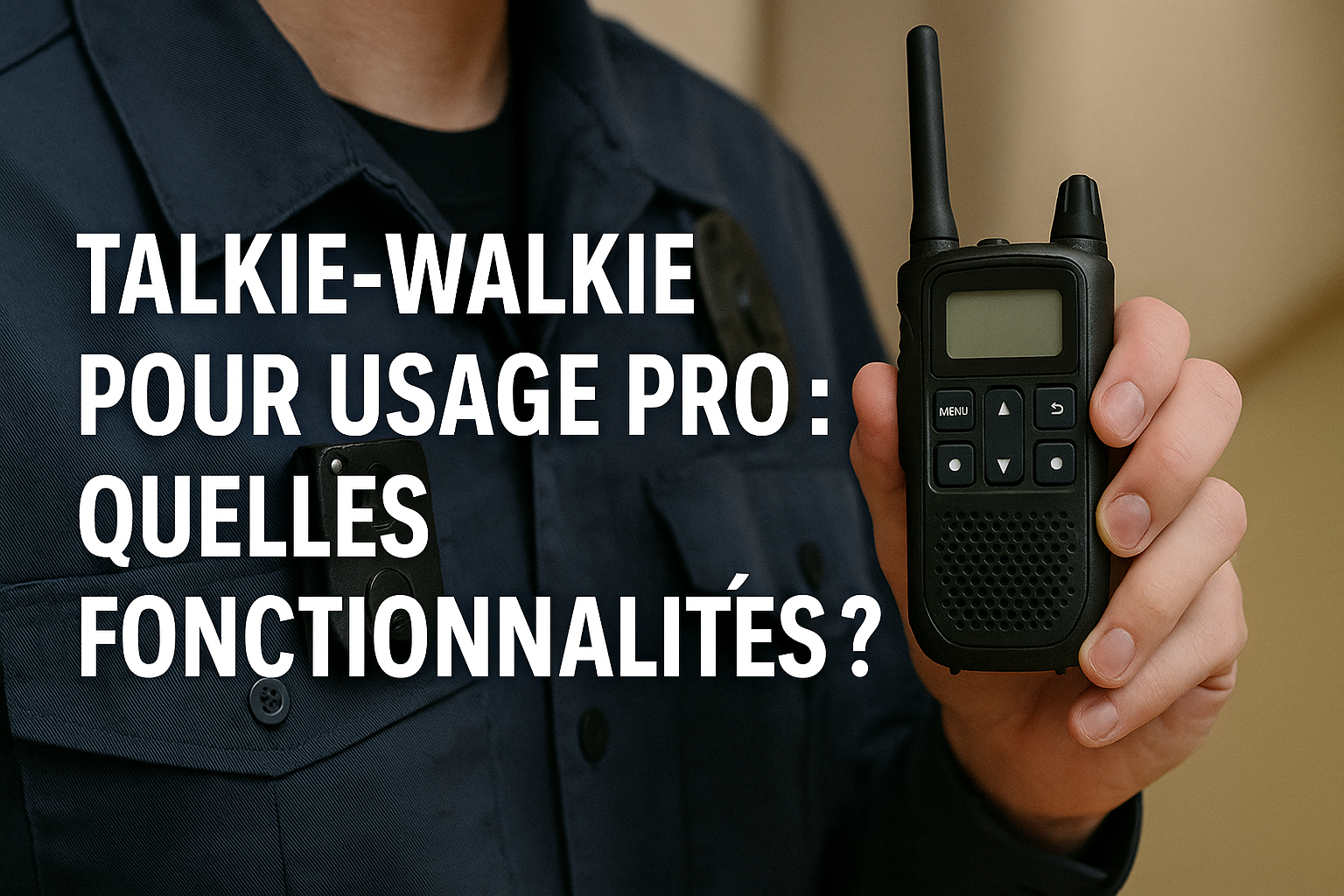 Talkie walkie pour usage pro: quelles fonctionnalités ?