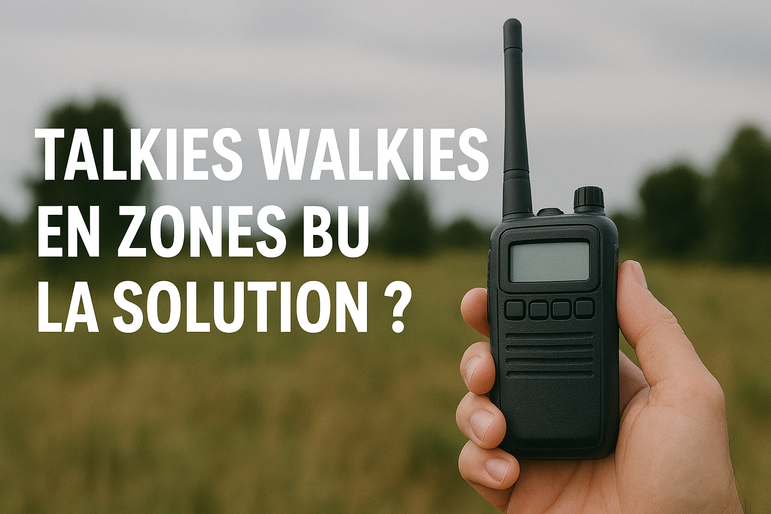 Talkies walkies en zones blanches : la solution ?