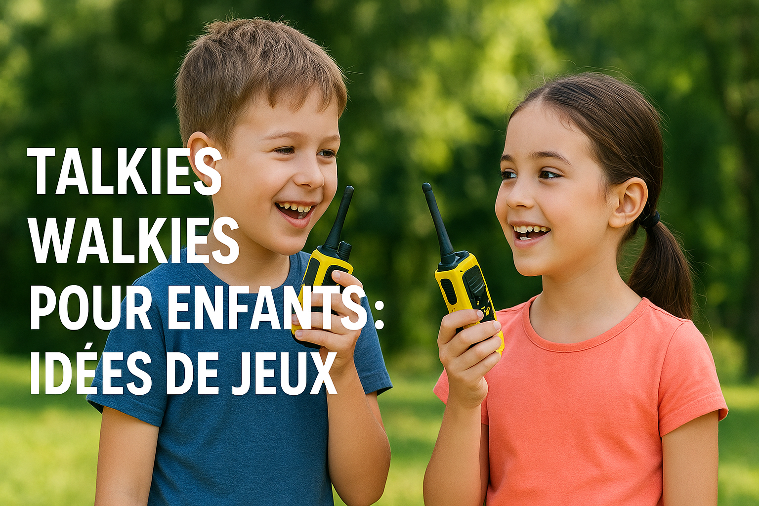 Talkies walkies pour enfants idées de jeux Image