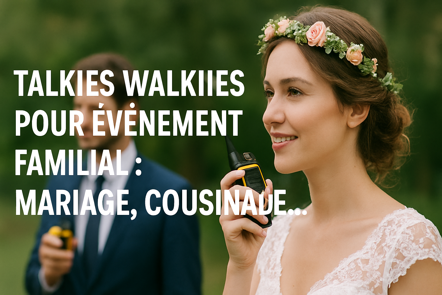Talkies walkies pour événement familial : mariage, cousinade… 