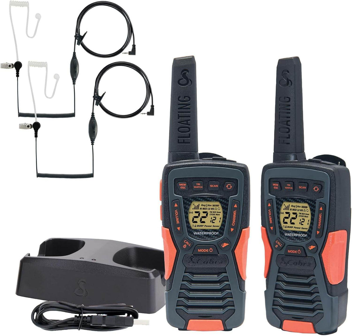 Pack de 2 Talkies Walkies Cobra ACXT1035R - Unviers Talkie