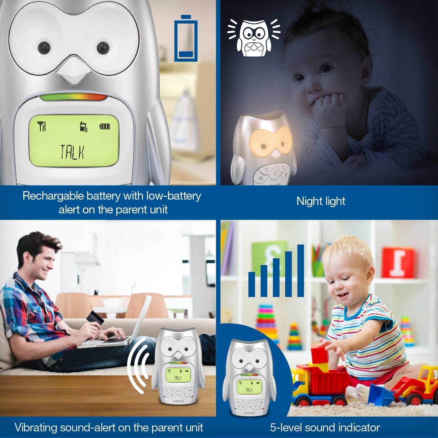 Babyphone Talkie Walkie Hibou Vtech - Unviers Talkie