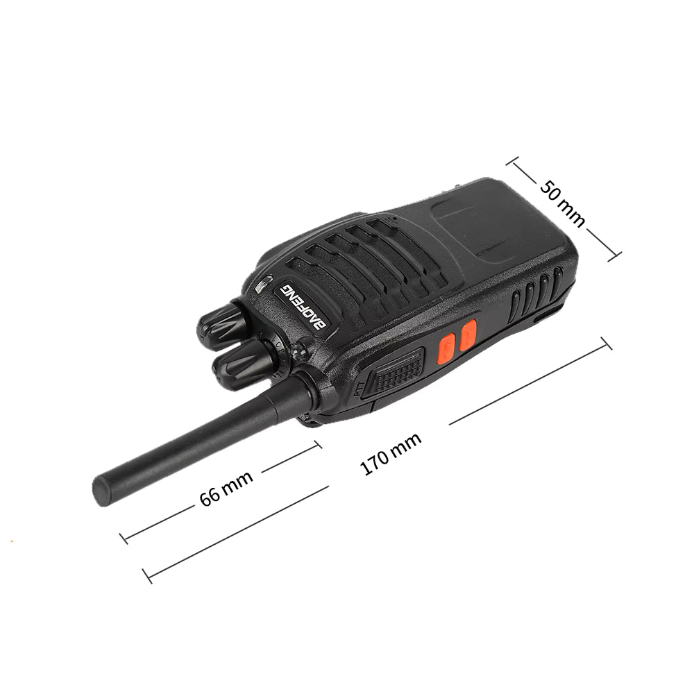 Dimensions Baofeng BF-88E Talkie Walkie