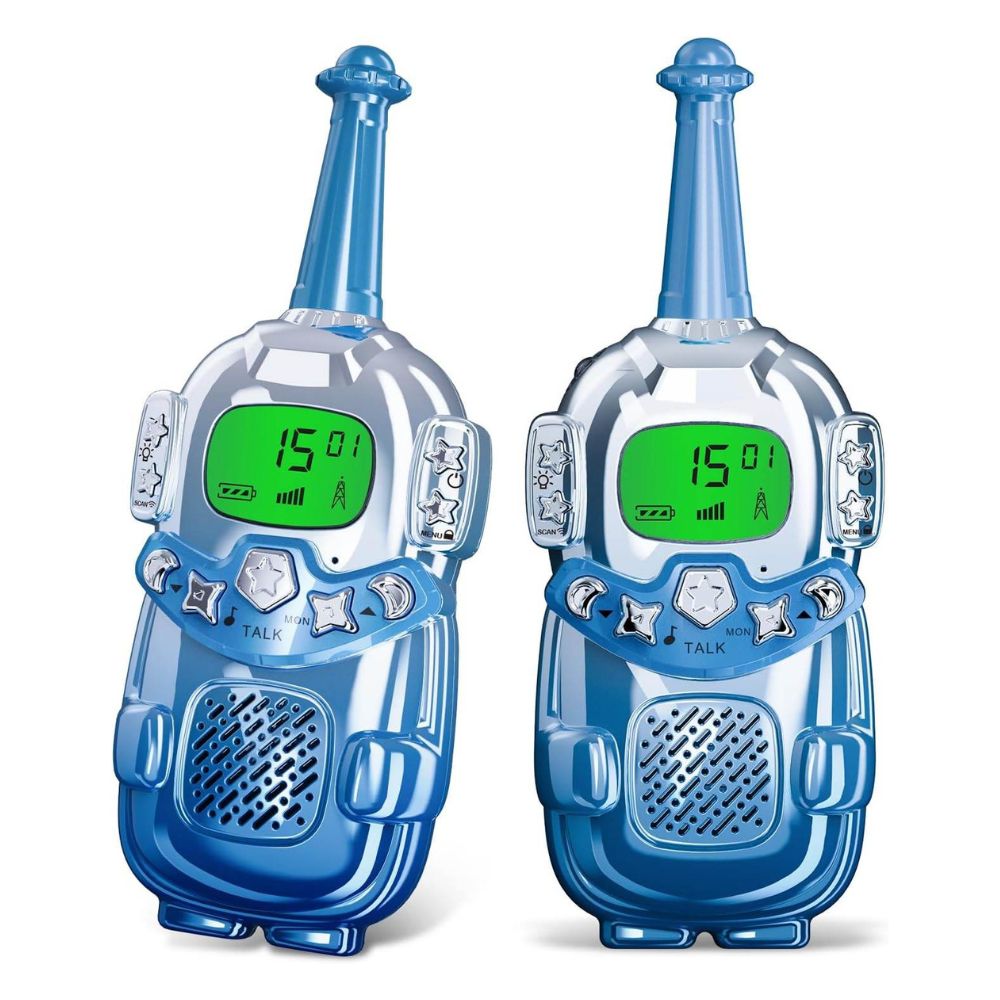 Mini Talkie Walkie enfant Robot bleu - Univers Talkie™