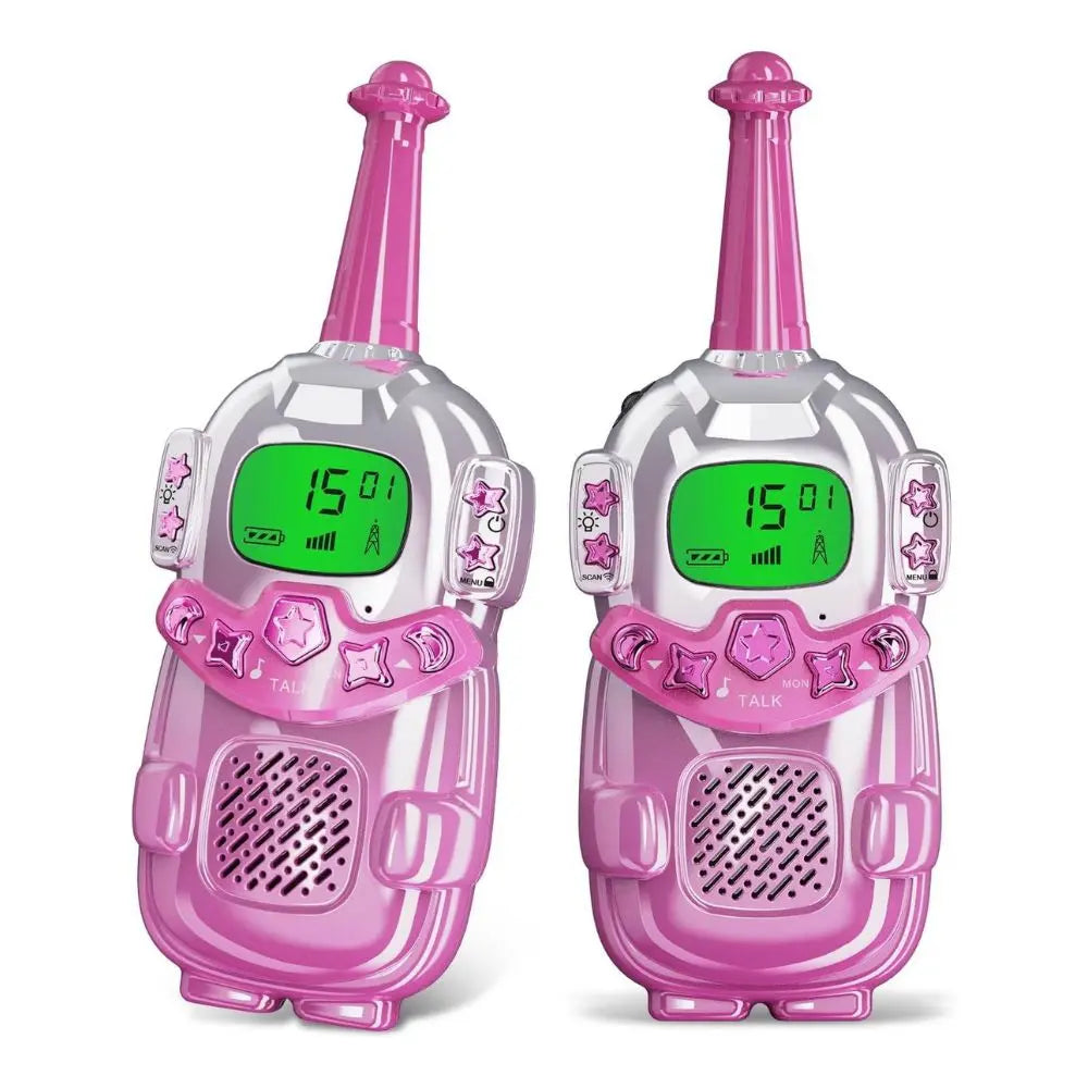 Mini Talkie Walkie enfant Robot rose - Univers Talkie™