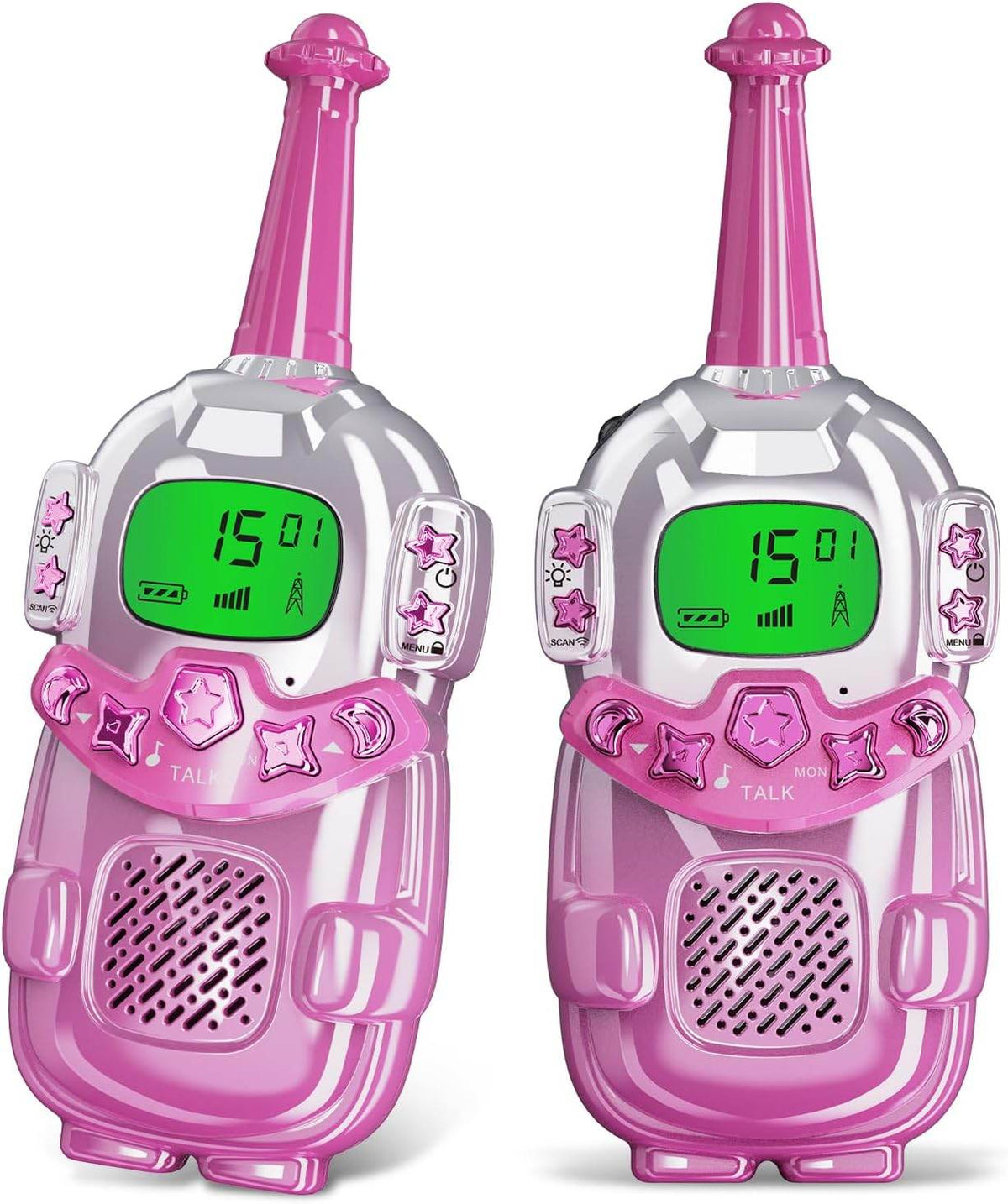 Mini Talkie Walkie enfant Robot rose- Univers Talkie