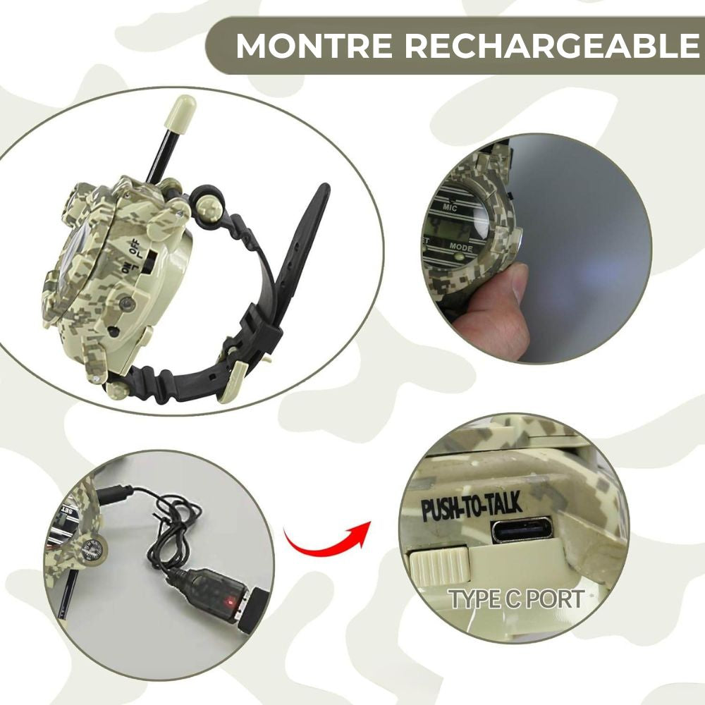 Montre Talkie Walkie Enfant Camouflage Sable - Univers Talkie™