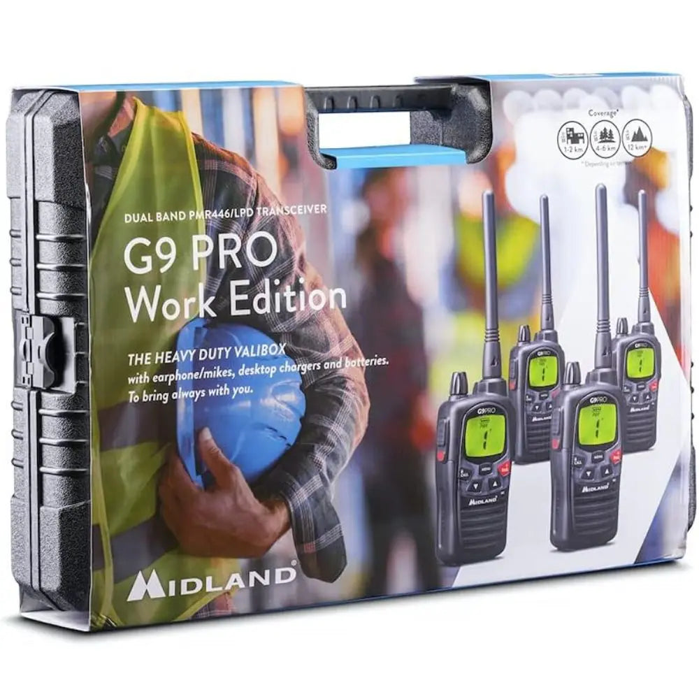 Coffret de 4 Talkies Walkies Midland G9 Pro -  Univers Talkie™