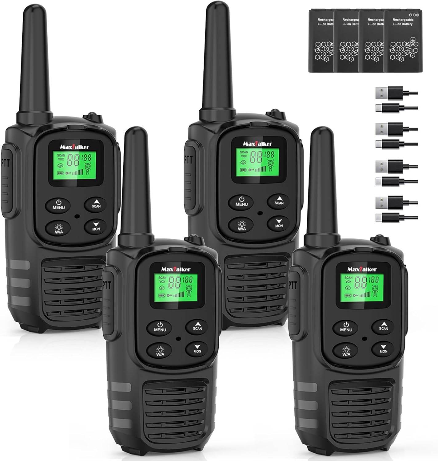 Pack de 4 Talkies Walkies portée 5km MT10 - Univers Talkie