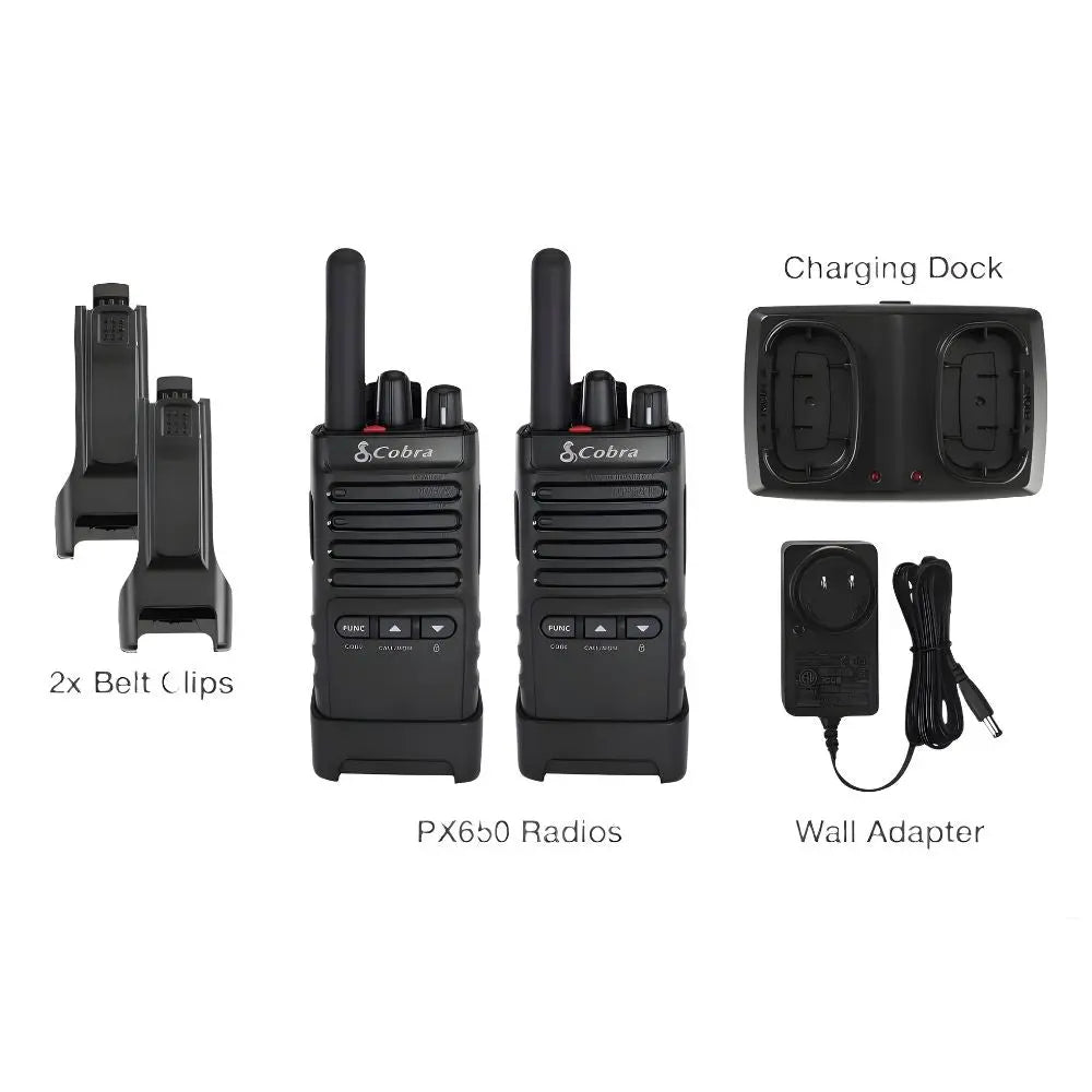 Pack de 2 Talkies Walkies PMR446 Cobra PX650 - Univers Talkie™