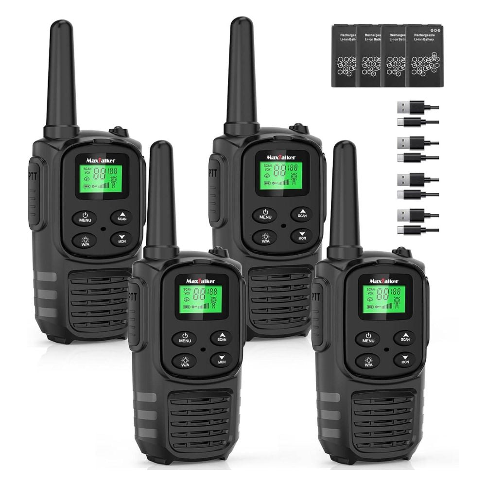 Pack de 4 Talkies Walkies portée 5km MT10 - Univers Talkie™