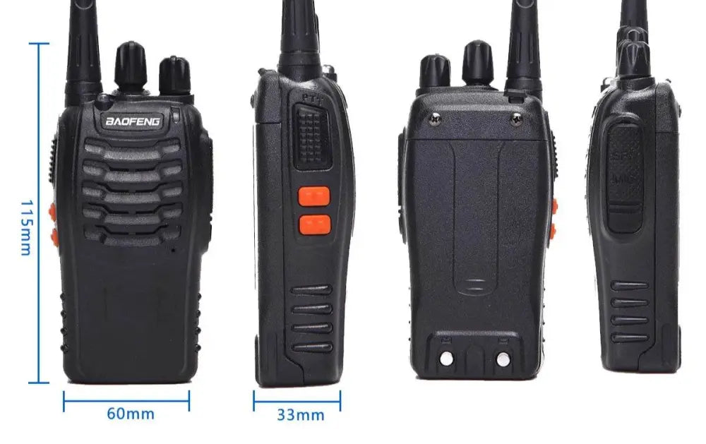 Pack de 4 Talkies Walkies longue portée Baofeng BF-888S V2 - Unviers Talkie
