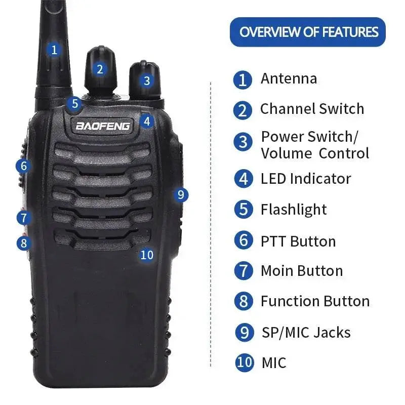 Talkie Walkie Pro Baofeng BF-888S - Unviers Talkie