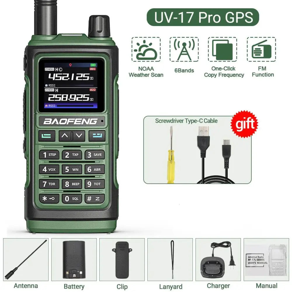 Talkie Walkie longue portée rechargeable Baofeng UV 17 PRO - Unviers Talkie
