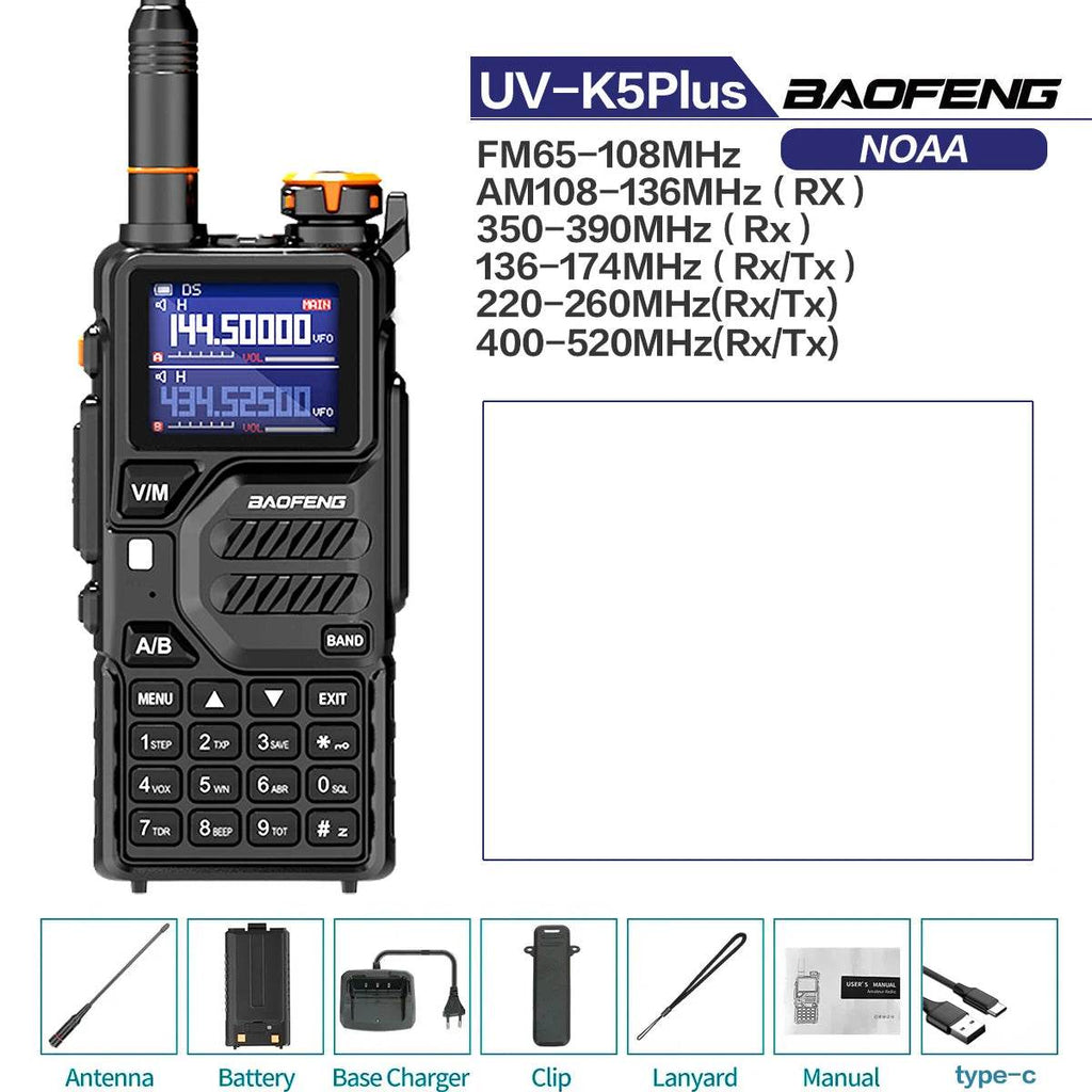 Radio Émetteur Récepteur amateur Baofeng K5PLUS - Unviers Talkie