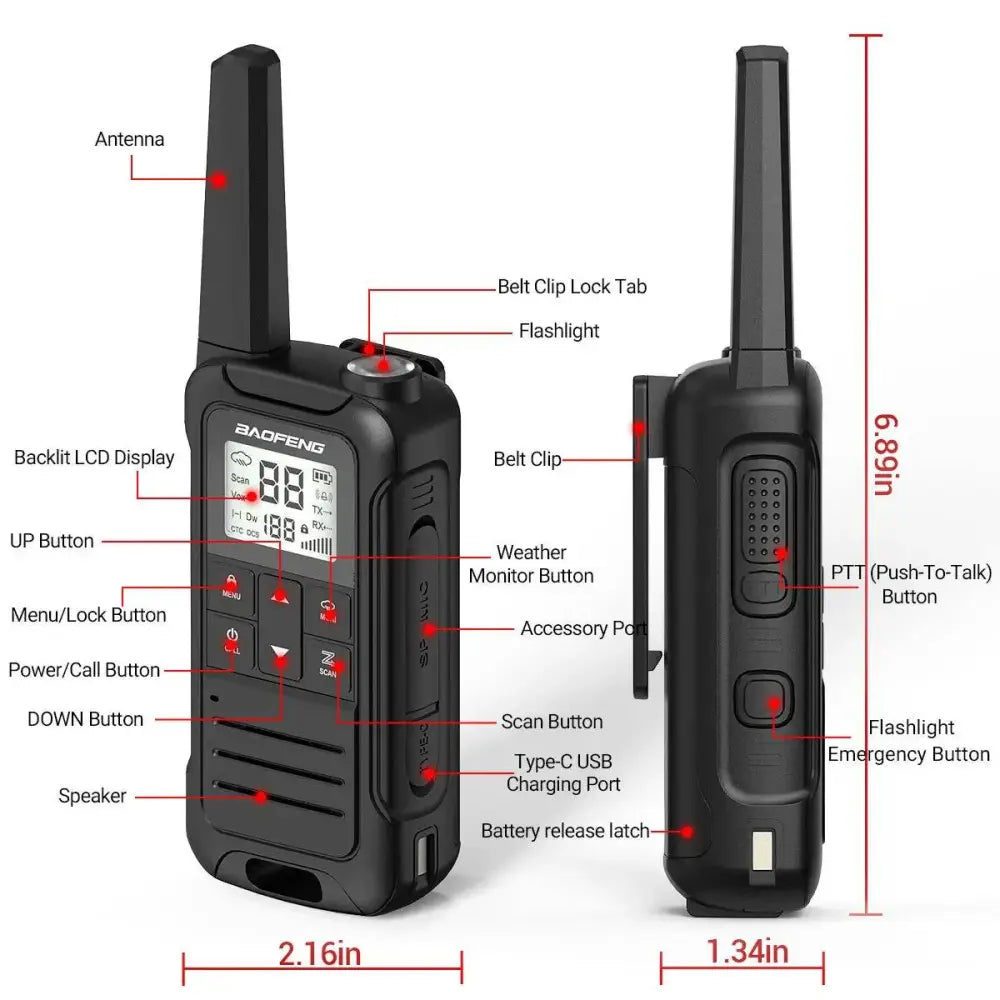 Talkie Walkie sans License Baofeng F22 - Unviers Talkie