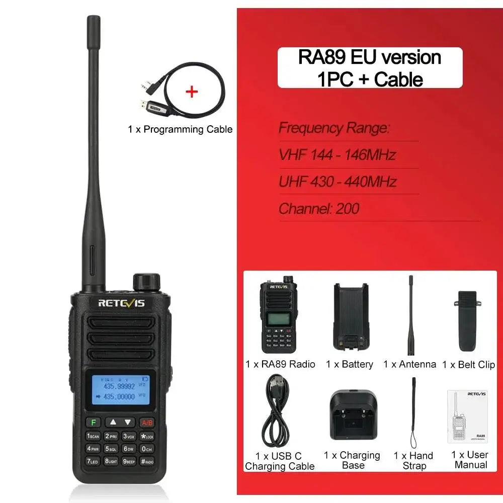 Talkie Walkie Retevis RA89 - Unviers Talkie