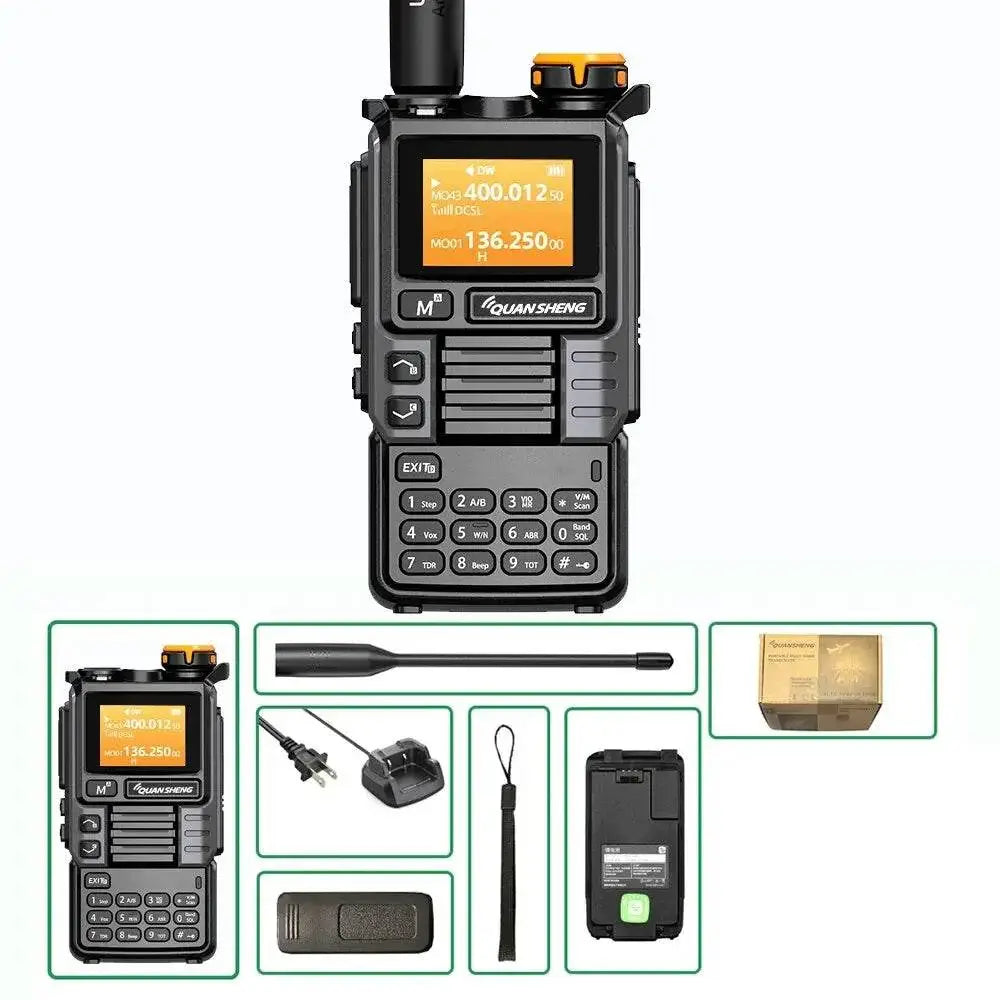 Radio Émetteur Récepteur VHF/UHF longue portée Quansheng UV-K6 - Unviers Talkie