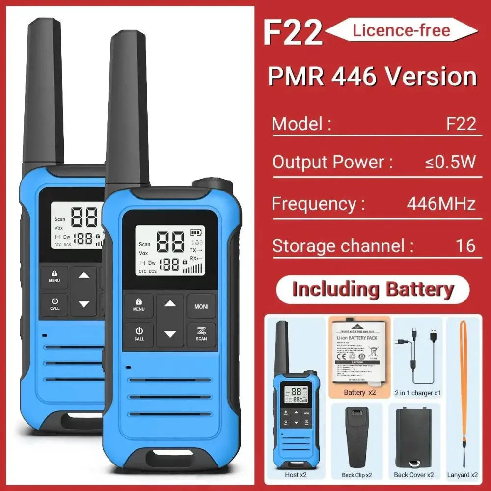 Talkie Walkie sans License Baofeng F22 - Unviers Talkie