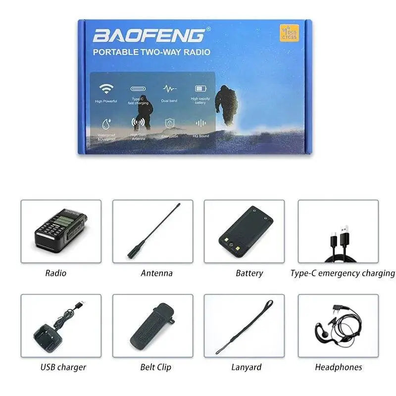Talkie Walkie longue portée chasse Baofeng UV 16 Pro - Unviers Talkie
