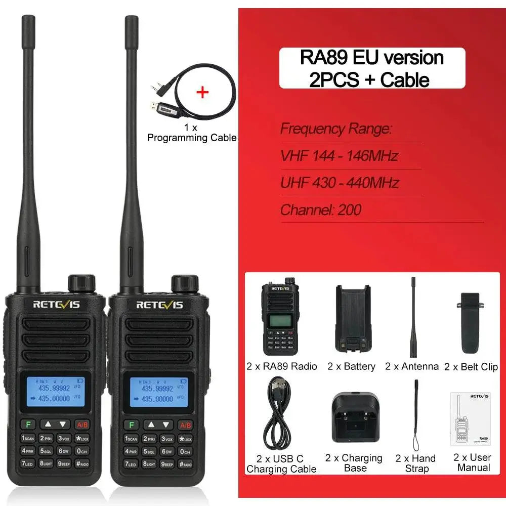 Talkie Walkie Retevis RA89 - Unviers Talkie
