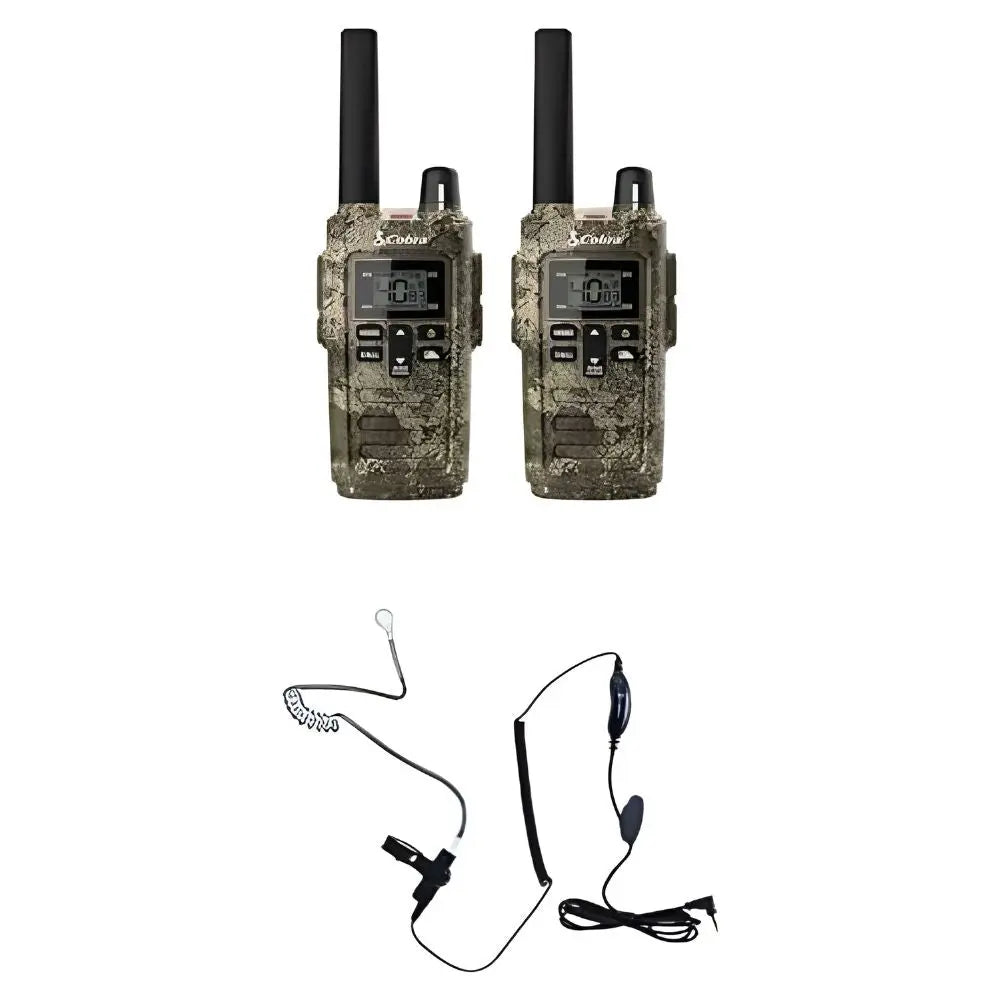 Talkies Walkies pour la chasse Cobra RX380 Camouflage avec oreillettes - Univers Talkie